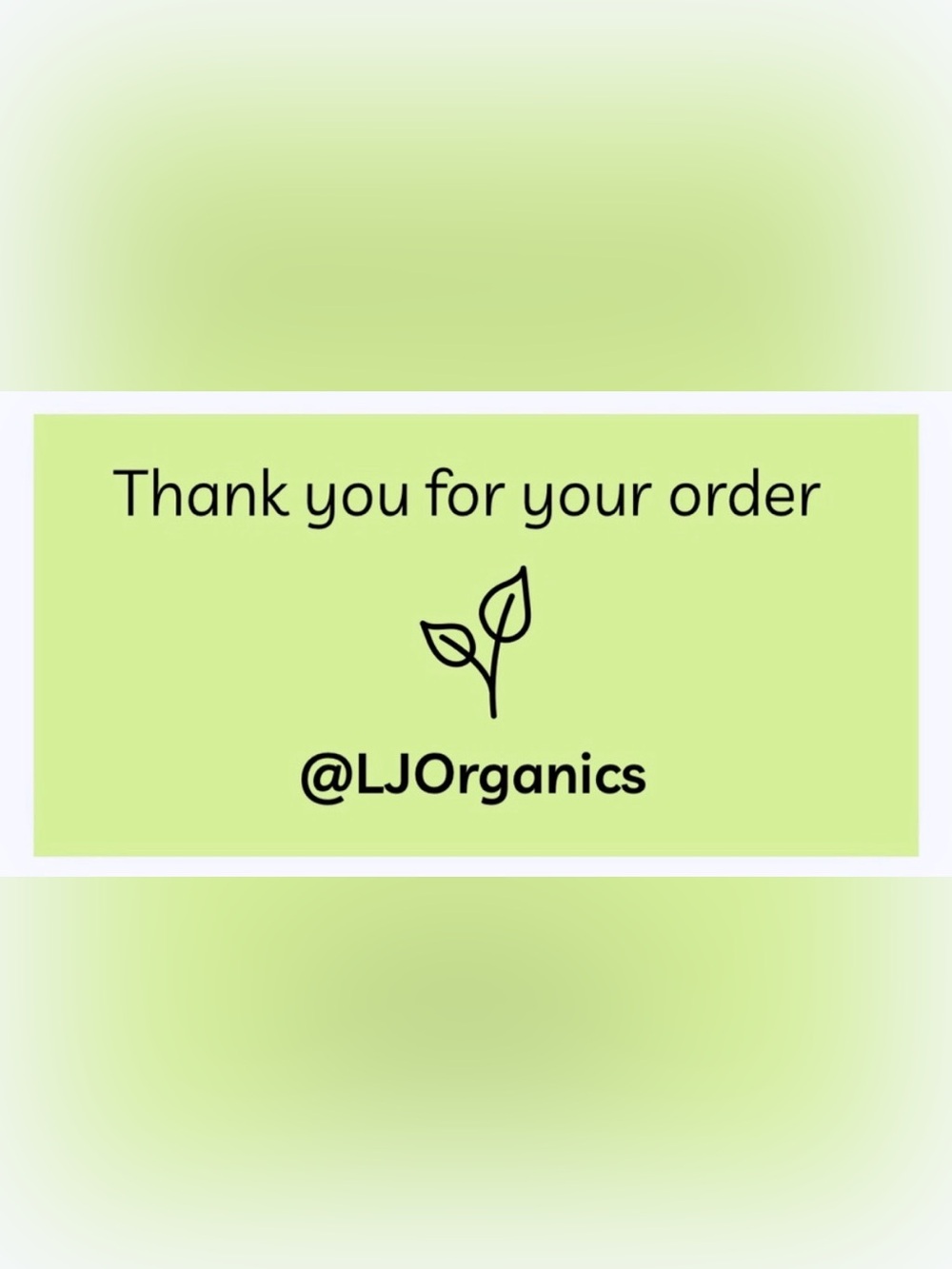 50 CUSTOM STICKERS - 2” x 1” - “THANK YOU FOR YOUR ORDER” - WITH CLOSET NAME